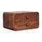 Homeroots 18" Brown Solid Wood Two Drawer Floating Nightstand 651543 - alternate 18