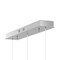 Jonathan Y Elyse Teardrop 33" 3-Light Modern Mid-Century Iron/Acrylic Integrated Linear LED Pendant, Chrome/Whit JYL7121A - alternate 17