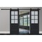 Sartodoors Sturdy Double Barn Door Solid Core Modern Interior VEREGIO7339DB-ANT-36 - alternate 1