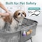 Serenelife Foldable Dog Bath Tub with Adjustable Height, 360 degrees Access, Drain Hose & Storage Pockets SLPTUBG40 - alternate 5