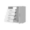 Homeroots 36" White Four Drawer Combo Dresser 534945 - alternate 14