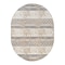 World Rug Gallery Distressed Geometric Indoor/Outdoor Area Rug 5 ft x 7 ft Oval Beige 8019BEIGE5OV - alternate 5