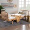 Bali & Pari Aiko Handwoven Natural Rattan Daybed with Cushion - Lounge Bed for Living Room, Bedroom, or Sunroom 259-14240-ZORO - alternate 9