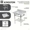 Kingston Brass 30-Inch Carrara Marble Console Sink with Brass Legs and Shelf, 8-Inch, 3-Hole KVPB30MBSQB6 - alternate 3