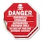 Signmission Danger Chemical Storage Authorized, 4 inch X 4 inch, Vinyl Decal, 2PK OC-D-2PACK-4-34 - alternate 1