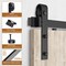 Yssoa Miibox 8ft, Fit 40in Wide Door Panel I Shape Hanger Sliding Barn Roller Hardware Kit, Smooth HIROLLDOOR01STEEL8B - alternate 8