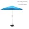 Pure Garden 9ft Half Umbrella with Base, Brilliant Blue 50-LG1037B - alternate 1