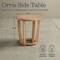 Alaterre Furniture Alaterre Orris Outdoor Side Table with Slatted Top Natural Patio Furniture Design 80-OUTD-ORRIS-SDTB - alternate 6