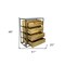 Homeroots 41" Natural Solid Wood Four Drawer Chest 489228 - alternate 6