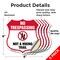 Signmission No Trespassing Shield Sign Not A Hiking, 6 inch X 6 inch, Vinyl Decal, 5PK SHI-D-5PACK-6-414 - alternate 5