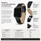 Elegani Alligator-Embossed Leather Watch Replacement Band Compatible with Apple Watch 41mm, Blue LAT-BLU-41mm - alternate 4