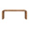 Homeroots 48in Beige and Brown Boucle and Solid Wood Upholstered Bench 723429 - alternate 1