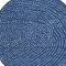 Homeroots 8' Navy Blue Gray And Ivory Round Polka Dot Washable Indoor Outdoor Area Rug 599060 - alternate 8