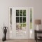Vdomdoors Front Exterior Prehung Metal-Plastic Door Clear Glass / MANUX 8355 White Silk / Office Commercial a MANUX8355EXD-WS-W16+36+16xH80-RH-I - alternate 4
