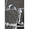 Kingston Brass Two-Handle Wall Mount Bridge Kitchen Faucet, Polished Chrome KS3251BL - alternate 6