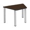 Regency Learning School Desk, 36 in W X Wood, Metal, Neo Walnut / Chrome TSD36231918NWBPCM - alternate 1