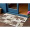 Homeroots 3' X 5' Brown Ivory And Taupe Geometric Washable Indoor Outdoor Area Rug 613199 - alternate 1