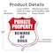 Signmission Private Property Shield Sign Beware Of D, 12 Inch X 12 Inch, Aluminum Metal Sign SHI-A-12-440 - alternate 6