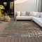 Homeroots 9' X 12' Copper Gold And Brown Abstract Washable Indoor Outdoor Area Rug 596816 - alternate 9