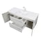 Cutler Silhouette Collection 48 in Wall Mount Bathroom Vanity - 2 Doors, 2 Drawers, White Chocolate FV-W/CHOCOLATE48 - alternate 6