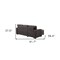 Homeroots 92" Dark Gray Upholstered Sleeper USB Sleeper Sofa With Toss Pillow 559225 - alternate 9
