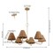 Jonathan Y Grady 35" 6-Light Grand Coastal Farmhouse Adjustable Swooping Arm Metal w/Hand-Woven Rattan Shades L JYL9560B - alternate 11