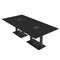 Skutchi Designs Rectangle Conference Table With Power, 48 in W, 96 in L, Black HAR-REC-48X96-DOU.BK-U999ST19-EBLK - alternate 1