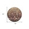 Homeroots 8' Taupe Brown And Pink Round Floral Washable Indoor Outdoor Area Rug 597065 - alternate 8