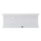Homeroots 47in White Solid Wood Drawers and Open Shelving Entertainment Center 397771 - alternate 8