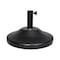 Us Weight 30 lbs. Cement Prefilled Round Black Umbrella Base for Patio Table FUB30B - alternate 1