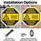 Signmission Shock Warning Electric Fence, 6 Inch X 6 Inch, Plastic Sign OC-P-6-51 - alternate 7