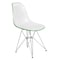 Leisuremod Cresco Clear Acrylic Dining Chair with Chrome Eiffel Base, 2PK CR19WG - alternate 1