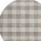 Homeroots 8' Taupe And Gray Round Plaid Washable Indoor Outdoor Area Rug 595519 - alternate 7