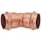 Viega ProPress 45 elbow P1 1.5 P2 1.5 copper 77038 - alternate 3