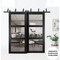 Sartodoors Slab Barn Door Panel, Lucia 2555 Matte Black with Clear Glass, Sturdy Finished Doors, Pocket Clos LUCIA2555S-BLK-2896 - alternate 4