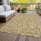 Homeroots 9' X 12' Gold And Gray Geometric Washable Indoor Outdoor Area Rug 599194 - alternate 9