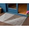 Homeroots 3' X 5' Gray Silver And Taupe Geometric Washable Indoor Outdoor Area Rug 582470 - alternate 1