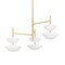 Corbett Lighting Evander 42 in. Chandelier Vintage Gold Leaf/Gesso White 477-42-VGL/GSW - alternate 1