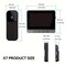 Wrightmaster Wired Plug-in Doorbell Camera with Night Vision, Chime, Audio Recording, Black ZR-X7 - alternate 9