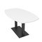 Skutchi Designs Arc Boat Conference Table, 36 in W, 60 in L, White HAR-ABOT-36x60-DOU.BK-W960 - alternate 1