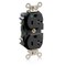 Leviton Straight Blade Receptacle, 5-20R, 20 A, 125V AC, Surface Mount, Self-Grounded M8300-SGE - alternate 1