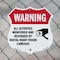 Signmission Video Surveillance Shield Label Set Warn, 12 Inch X 12 Inch, Plastic Sign SHI-P-12-467 - alternate 6