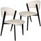 Leisuremod Aspen Collection Modern Dining Chair Black Frame in White, 2PK ACBL51W2 - alternate 1