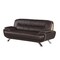 Homeroots 80" Brown Leather Sofa With Silver Legs 329463 - alternate 10