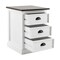 Homeroots 24" White and Brown Three Drawer Wood Nightstand 397619 - alternate 8