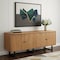 Homeroots 80in Natural Distressed Solid Wood Live Edge Credenza With Four Doors 606283 - alternate 10