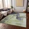 Homeroots 5' X 8' Fern Green Gray And Black Abstract Washable Indoor Outdoor Area Rug 602958 - alternate 6