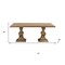 Homeroots 75" Brown Solid Wood Double Pedestal Base Dining Table 554332 - alternate 8