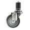 Service Caster 3.5'' SS Thermoplastic Rubber Wheel Swivel 1-1/8'' Expanding Stem Caster SCC-SSEX20S3514-TPRB-118 - alternate 1