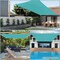 Wrightmaster 8 ft. x 8 ft. Green Square Sun Shade Sail in Turquoise, 95% UV Blockage, Patio and Pool Cover ZR-0808LGE - alternate 8